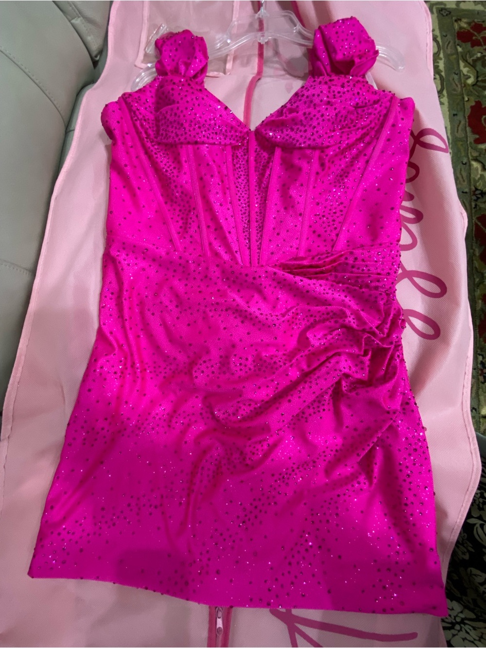 Fuchsia Homecoming Dress